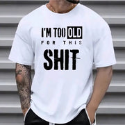 Men's All-match Short-sleeved T-shirt With Design Letters gogodiggity