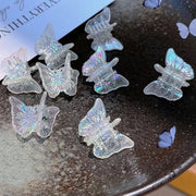 1-20pcs Korean Sweet Butterfly Flower Hair Claw Trendy Transparent Dazzle Mini Hair Clip Claws For Women Girls Hair Accessories gogodiggity