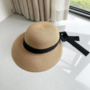 Sun Hat Women's Summer French Elegant Bow gogodiggity