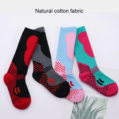 Breathable Ski Socks Children Ski Socks Children's Winter Ski Socks Thermal Cotton Long-tube Outdoor Sports for Boys Girls Sweat gogodiggity