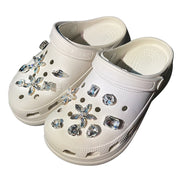Shoe Buckle Shoes Flower Slippers Sandal Accessories gogodiggity