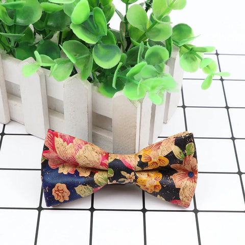 New Design Cork Wood Fashion Parent-Child Bow Ties Novelty Handmade Solid Neckwear Wedding Party Gift Accessories Men Bowtie gogodiggity