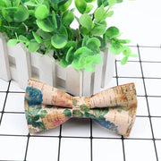 New Design Cork Wood Fashion Parent-Child Bow Ties Novelty Handmade Solid Neckwear Wedding Party Gift Accessories Men Bowtie gogodiggity