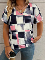 Summer New Casual Multicolor Design Women's T-shirt gogodiggity