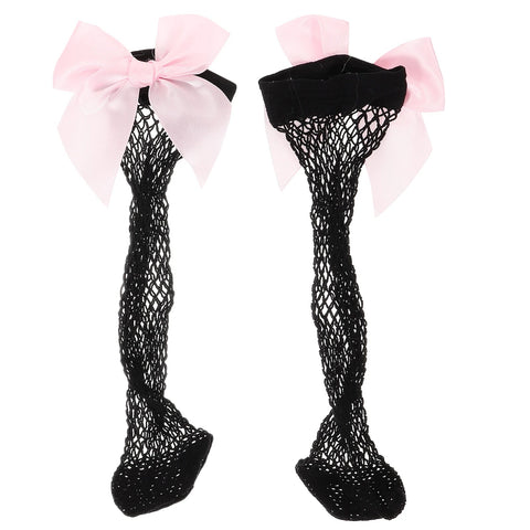 Children Mesh Socks Stocking Toddler Girls High Ankle Baby Bow Tie White Pink Summer Stockings Breathable Gentle Touch gogodiggity