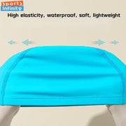 Girls Swimming Cap Cartoon Cute Waterproof High Elastic Ear Protection Swimming Hat for Children Boys Kids Swimming Accessories gogodiggity