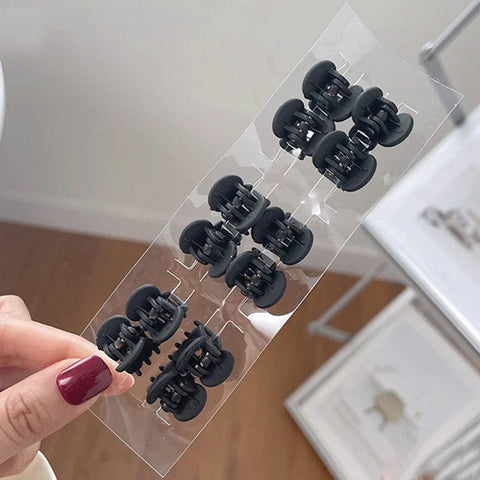 10-60Pcs Hair Claw Clips for Women1.5cm Small Black Brown Transparent Plastic Mini Claws Kids Hair Styling Fashion Accessories gogodiggity