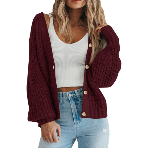 Loose Knitted Coat Women's Clothing gogodiggity