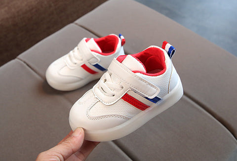 Kimmy White LED Sneakers Shoes gogodiggity