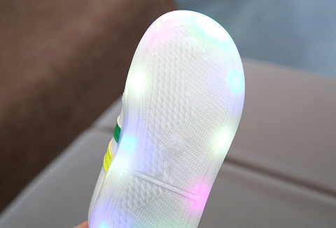 Kimmy White LED Sneakers Shoes gogodiggity