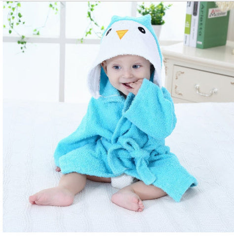 Children's Hooded Absorbent Animal-shaped Bathrobe gogodiggity