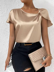 Women's Fashion Solid Color Loose-fitting Versatile Top gogodiggity