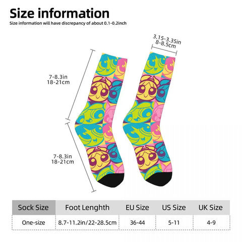 The Powerpuff Girls Stockings Couple Socks Soft Trendy Socks Winter Cycling Non Slip Graphic Socks Gift gogodiggity
