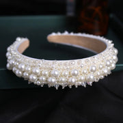 Wedding Bridal Pearl Headband Bride Hair Accessories Elegant Headpiece Women Hair Band Jewelry Party Hairwear gogodiggity
