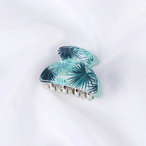 Acrylic Floral Sweet Small Hair Claw Clips Women Girls Plastic Print Crab Barrettes Clips Hair Clamps Hairpins Hair Accessories gogodiggity
