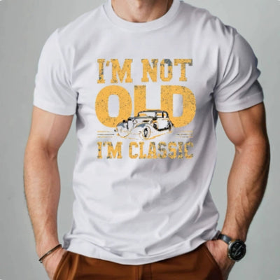 I'M NOT OLD I'M CLASSIC Men's Short-sleeved Printed T-shirt gogodiggity