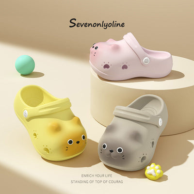 Children's Closed Toe Home Outdoor Slippers gogodiggity