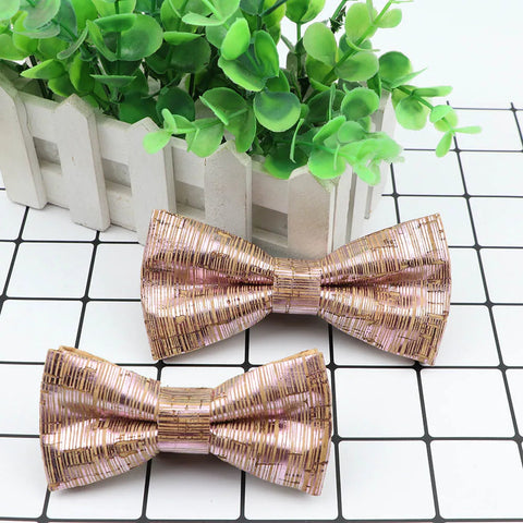 New Design Cork Wood Fashion Parent-Child Bow Ties Novelty Handmade Solid Neckwear Wedding Party Gift Accessories Men Bowtie gogodiggity