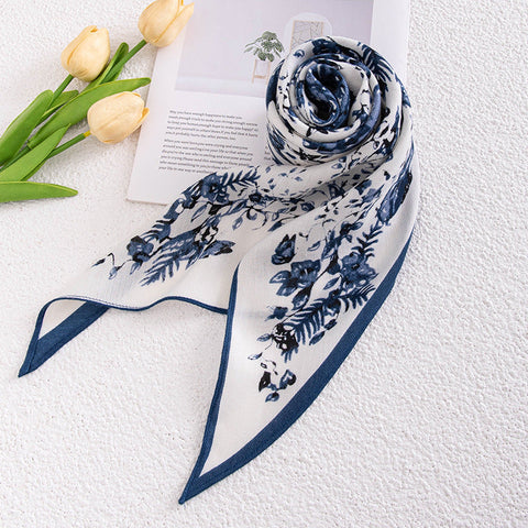 Vintage Print Polyester Fashion Scarf Dual-use Shawl gogodiggity