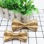 New Design Cork Wood Fashion Parent-Child Bow Ties Novelty Handmade Solid Neckwear Wedding Party Gift Accessories Men Bowtie gogodiggity