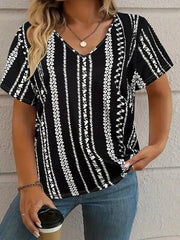 Summer New Casual Multicolor Design Women's T-shirt gogodiggity