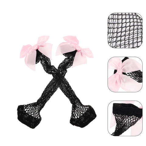 Children Mesh Socks Stocking Toddler Girls High Ankle Baby Bow Tie White Pink Summer Stockings Breathable Gentle Touch gogodiggity