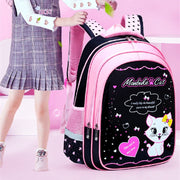 Kids School Cute Cat Print Backpack gogodiggity