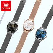 OLEVS Woman Watch 5869 Elegant Fashion Quartz Wristwatch Waterproof Date Watches For Woman Set Bracelet Watch Box Gifts Original gogodiggity
