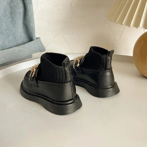Winter Warm Princess Shoes for Little Girls Baby Cotton Socks Boots Children Short Boots Toddler Baby Girls Leather Shoe 15-25 gogodiggity