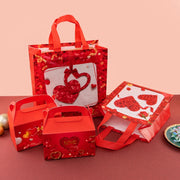 StoBag, Valentine’s Day Non Woven Gift Bags, Set of 12/30, Eco-Friendly and Perfect for Romantic Occasions, Packing Presents gogodiggity