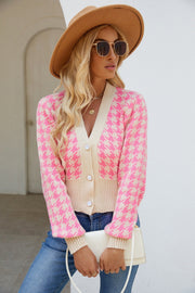 Jacquard Loose-fitting Lantern Sleeve Knitted Sweater gogodiggity