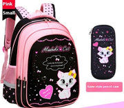 Kids School Cute Cat Print Backpack gogodiggity