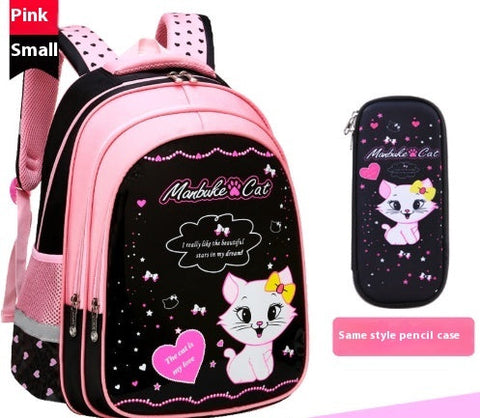 Kids School Cute Cat Print Backpack gogodiggity