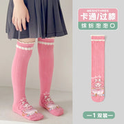 Girls Children Spring Over The Knee Stockings Kawaii Kuromi My Melody Cinnamoroll Pochacco Autumn Winter Cotton Mid-calf Socks gogodiggity