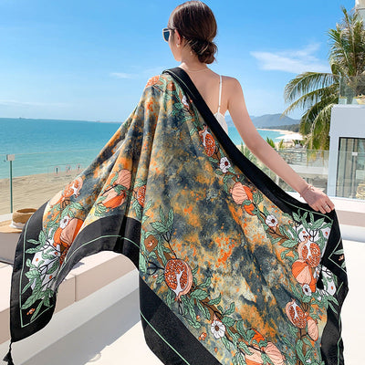Sun-proof All-matching Shawl Beach Travel Dual-use Outdoor Beach Towel gogodiggity