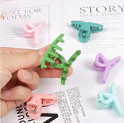 4.4CM New Solid Colour 3PCS/Set Candy Colour Small Cross Grip Clip Hairpin Barrettes for Kid Women Girl Accessories Headwear gogodiggity