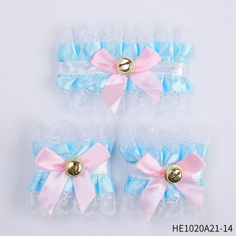 Womens Halloween Maid Lace Cat Ear Headband Hair Accessories Cat Ear Headband Long Tassel Japanese Animation Cosplay Accessories gogodiggity