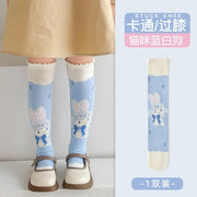 Girls Children Spring Over The Knee Stockings Kawaii Kuromi My Melody Cinnamoroll Pochacco Autumn Winter Cotton Mid-calf Socks gogodiggity