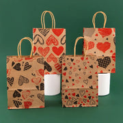 StoBag, Valentine's Day Kraft Paper Gift Bags, for wedding, Reusable, Perfect for Romantic Gifts and Special Occasions, 12/30 gogodiggity