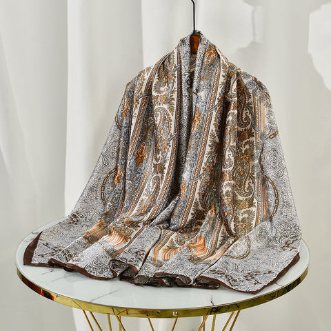 Cashew Printed Ethnic Style Scarf Shawl For Women gogodiggity