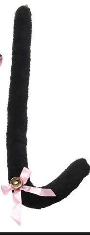 Womens Halloween Maid Lace Cat Ear Headband Hair Accessories Cat Ear Headband Long Tassel Japanese Animation Cosplay Accessories gogodiggity
