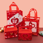 StoBag, Valentine’s Day Non Woven Gift Bags, Set of 12/30, Eco-Friendly and Perfect for Romantic Occasions, Packing Presents gogodiggity