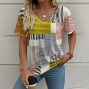 Summer New Casual Multicolor Design Women's T-shirt gogodiggity