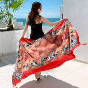 Sun-proof All-matching Shawl Beach Travel Dual-use Outdoor Beach Towel gogodiggity