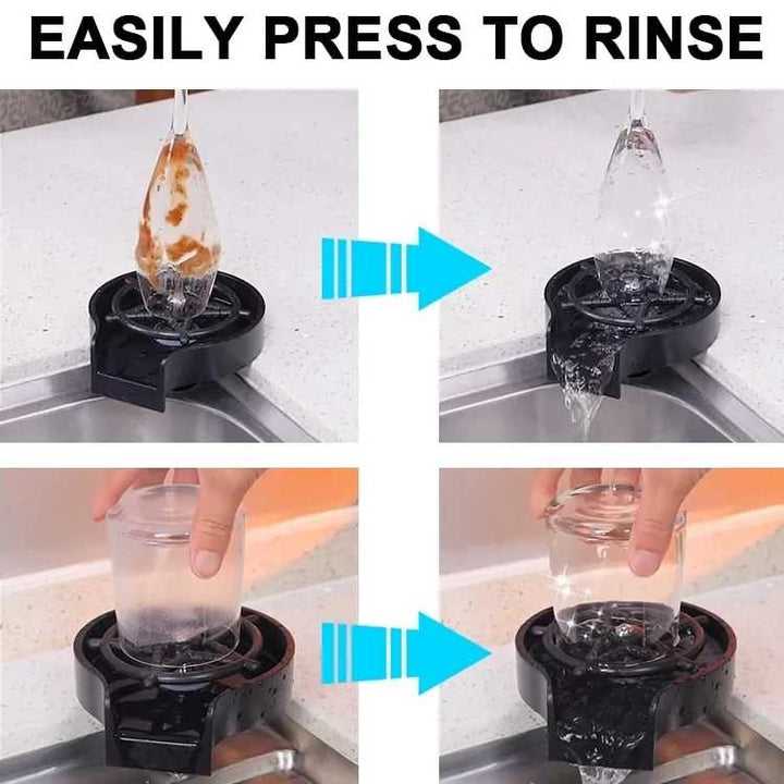 Glass Rinser for Kitchen Sink Automatic Cup Washer gogodiggity