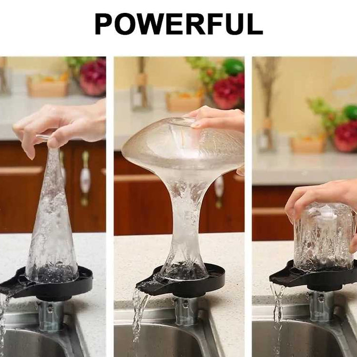 Glass Rinser for Kitchen Sink Automatic Cup Washer gogodiggity