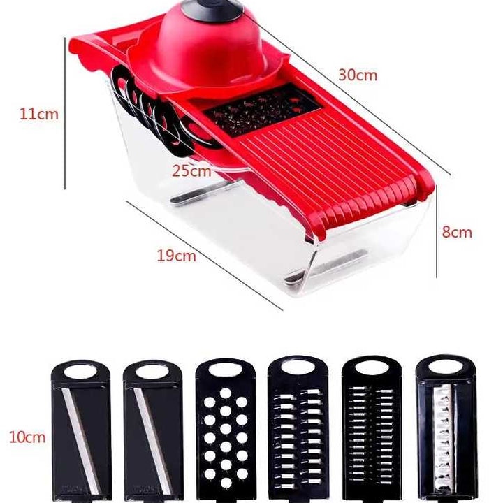 Multifunction Kitchen Slicer 6 Blades gogodiggity