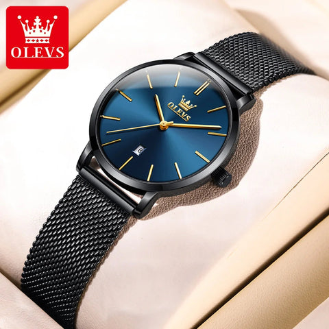 OLEVS Woman Watch 5869 Elegant Fashion Quartz Wristwatch Waterproof Date Watches For Woman Set Bracelet Watch Box Gifts Original gogodiggity