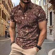 Polo Shirt Digital Printing Button Street Casual T-shirt gogodiggity