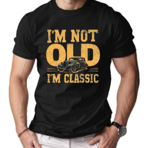 I'M NOT OLD I'M CLASSIC Men's Short-sleeved Printed T-shirt gogodiggity
